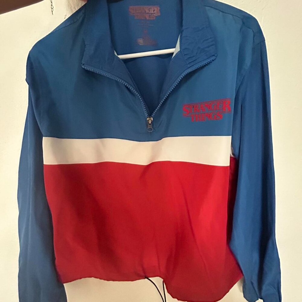 Stranger Things lightweight jacket, size Medium, barely worn!